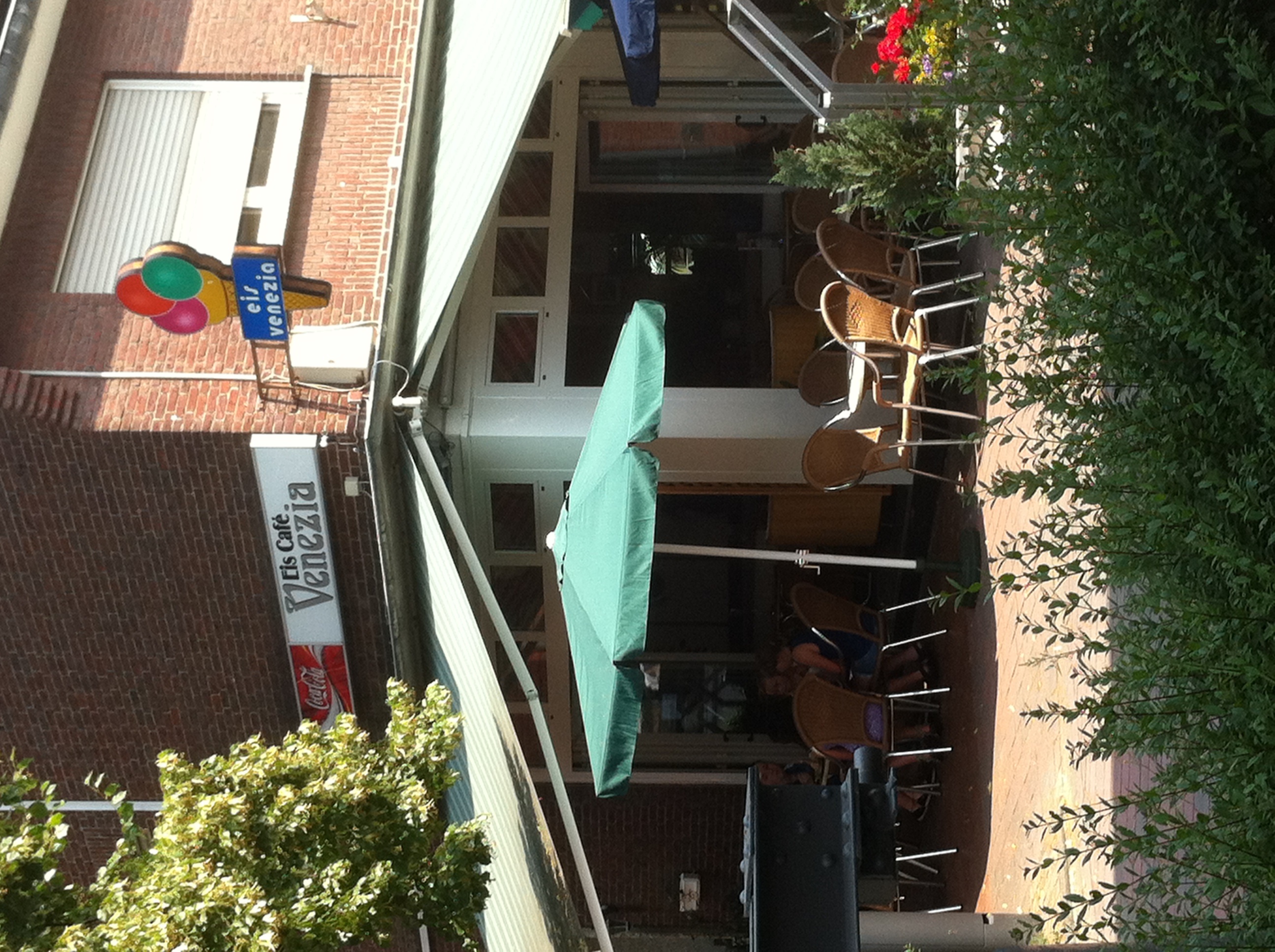 Außenansicht Eiscafe Venecia in Gescher